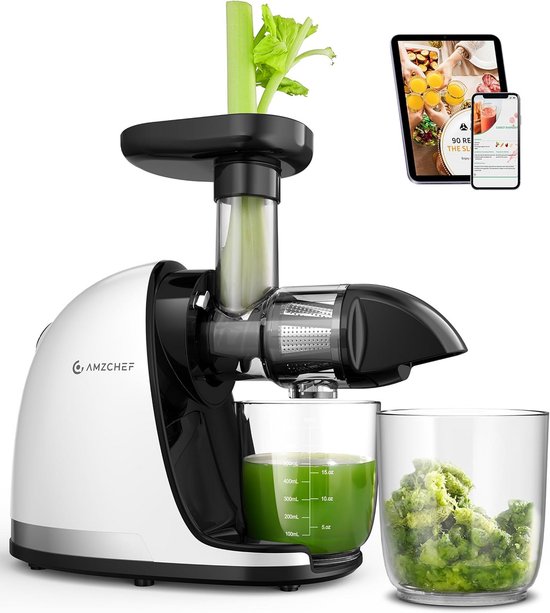 Stille Slowjuicer met Omkeerfunctie voor Fruit en Groenten 150W