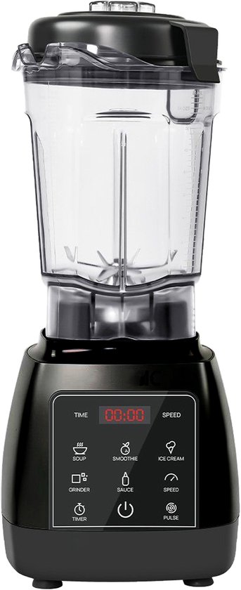 STILVORA Oplaadbare Blenders - Keuken Blender 2L Tritan Met 9 Snelheden, Blender Met Roestvrijstalen Messen Voor Smoothies En Groenten, Zwart van STILVORA
