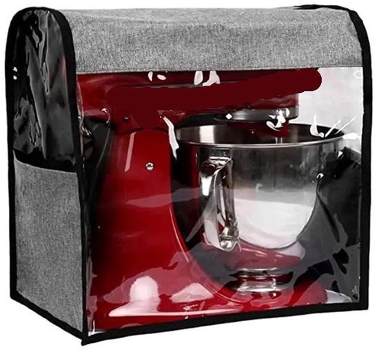 Stofhoes Geschikt voor KitchenAid keukenmixers en andere accessoires, grijs van Merkloos