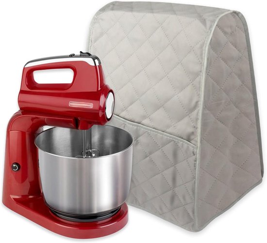 Stofhoes voor Standmixer met Opbergzakken en Extra Accessoires - Grijs, Keukenaccessoire voor Blender en Mixer van Merkloos