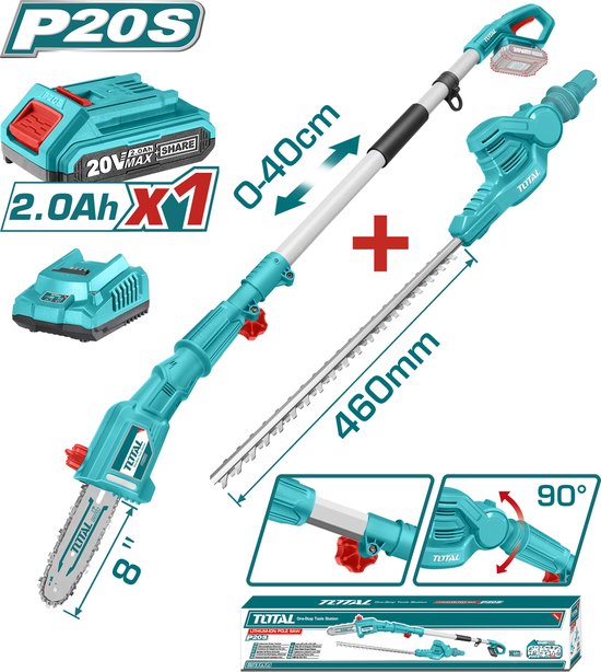 Stokkettingzaag met stokheggenschaar van Stokke