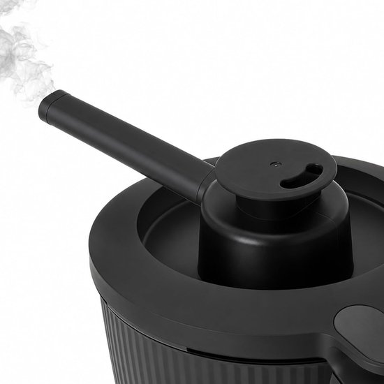 Stoomgeleider voor Thermomix TM7 stoomleiding, accessoires, stoomafvoer, zwart, kast- en wandbescherming, vaatwasmachinebestendig, keukenmachine-opzetstuk, 18,7 x 8 x 5,8 cm