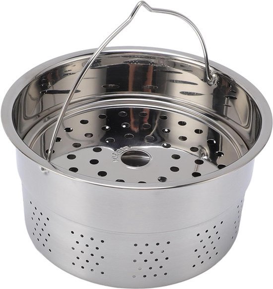 Stoommandje voor Foodprocessor, RVS Stoommand voor Koken, Stoominzet voor Groenten en Vis, Geschikt voor TM5 en TM6