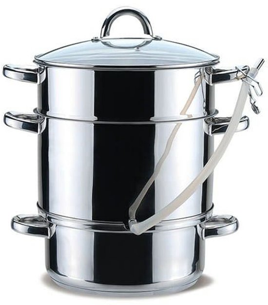 Stoomoven met braadpan Feel Maestro MR-1030 Metaal Siliconen Roestvrij staal Ø 26 cm 8 L 4,5 L van Maestro