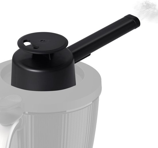 Stoomverdeler voor keukenmachines, hittebestendig opzetstuk met 360° stoomomleiding en overloopbeveiliging, ideaal voor koken en stomen van Merkloos
