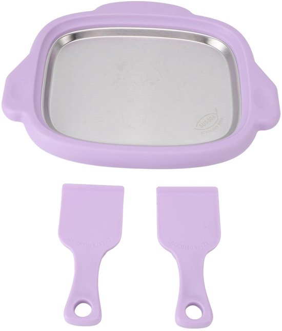 Store_7 - IJs Machine - Rolled Ice Cream - RVS - IJs Maker - Perfect voor Yogurt - Ideaal voor IJs liefhebbers - Geschikt voor Thuisgebruik - Compa... van Merkloos