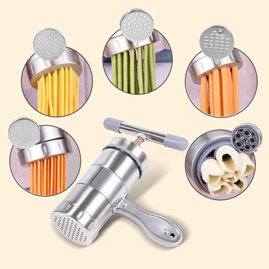 Store_9 - Roestvrijstalen Pastamaker - Handmatige Noedelmaker - Duurzaam en