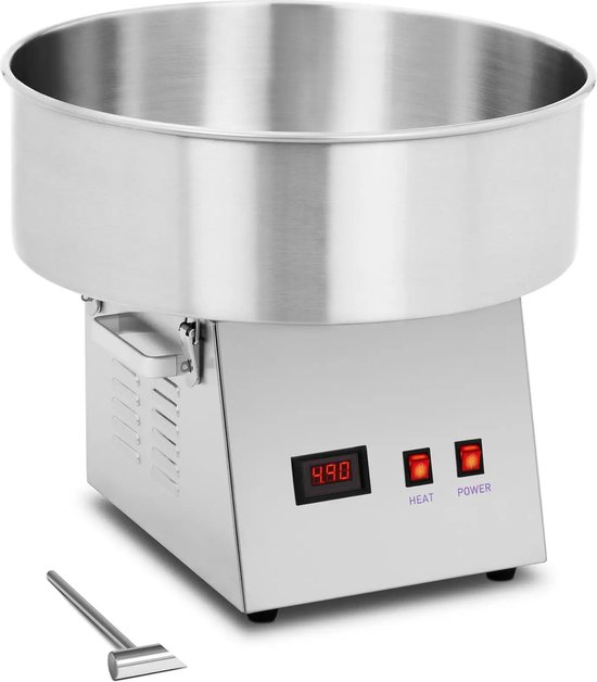 Suikerspinmachine - 52 cm - 1200 W - roestvrij staal - Royal Catering