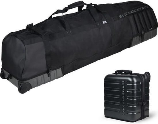 Sun Mountain Kube Golf Travelbag Carbon Fiber-Black van Sun Mountain