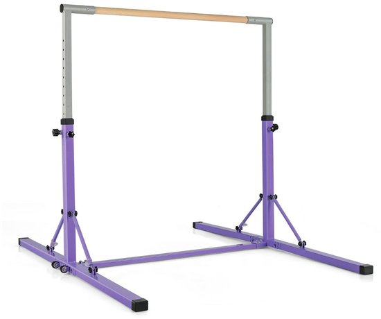SureDeal® - Turnstang - Opvouwbaar - Kinderen Turntoestel - Thuis Trilling - Verstelbare Hoogtes Driehoekige - 136x172x150 cm - Groen