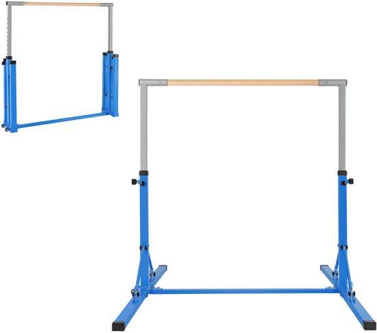SureDeal® - Turnstang - Opvouwbaar - Kinderen Turntoestel - Thuis Trilling - Verstelbare Hoogtes Driehoekige - 136x172x150 cm - Groen van suredeal