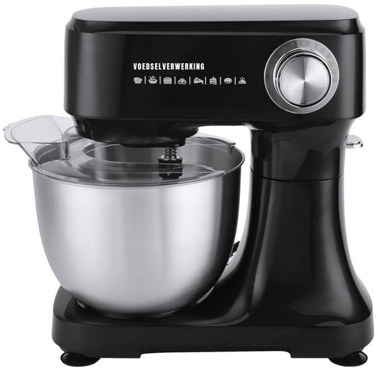 SVN® Mixer met mengkom - Mixer - Mixer met mengkom keukenmachine - Zwart - 10cm x 28cm x 32cm van Merkloos