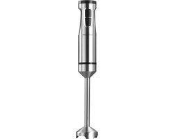 Swiss Haus® HB22 Staafmixer - 1500W – RVS Handblender met 12 Snelheden + Turbo – Titanium 4-bladenmes – RVS van Merkloos