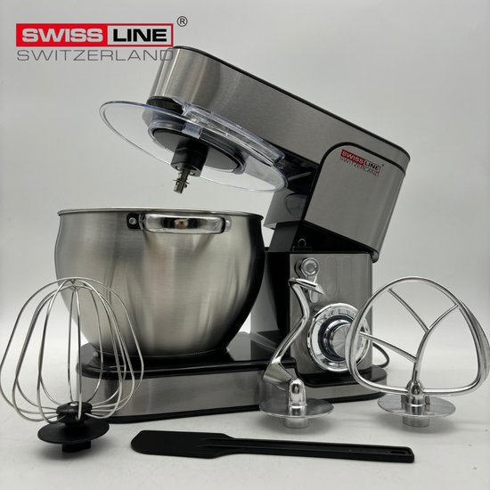 Swiss Line Switzerland - Keukenrobot - Keukenmachine - 9L - 2800W - RVS - ZONDER digitaal scherm