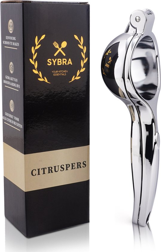 Sybra Citruspers - Citroenpers - Limoenpers - Sinaasappel juicer - Handmatige Fruitpers - Metaal van Sybra