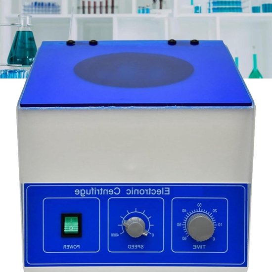 Tafelcentrifuge - Laboratorium centrifuge - Monster scheiding - Instelbare snelheid - 5.4 kg - Wit