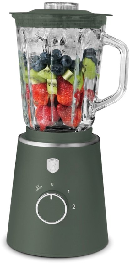 Tafelmixer met glazen kom van 1,5 L, 1000 W, Matte Green Collection