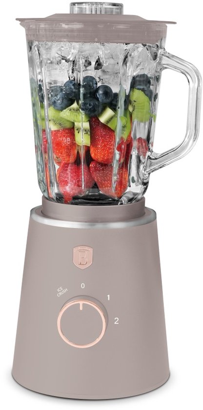 Tafelmixer met glazen kom van 1,5 L, 1000 W, Taupe Collection