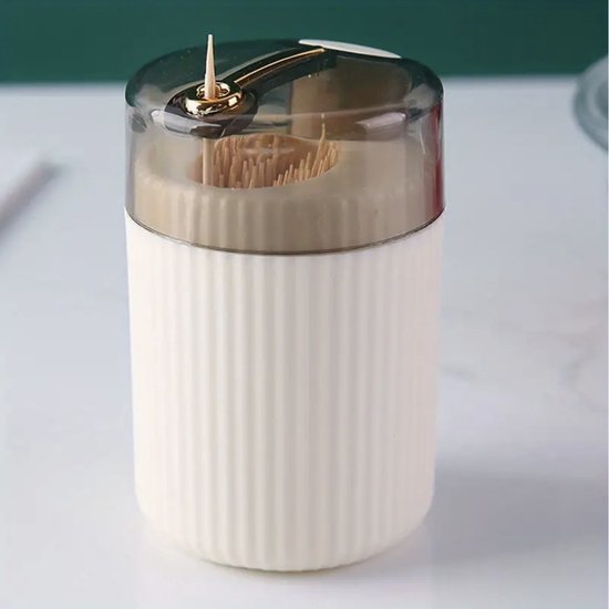 Tandenstokerdispenser - met Automatische Opening - Ideaal voor Thuis en Op Reis - Creatieve Tandenstokerdoos met Automatische Ontgrendeling - Innovatief Ontwerp - Plastic Tandenstokerdoos Met Automatische Ontgrendeling - StijlvolStekkie van T