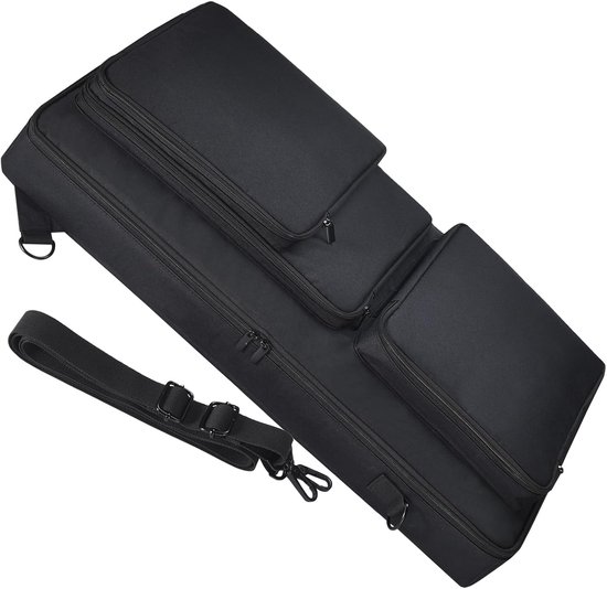 Tassen koffer voor Pioneer DJ DDJ-FLX6/DDJ SX SX2 SX3/DDJ 800 808,vervangende draagbare reistas draag-en schouderriem,tassen voor hoofdtelefoon,tablet,kabel,oplader(Zwart)