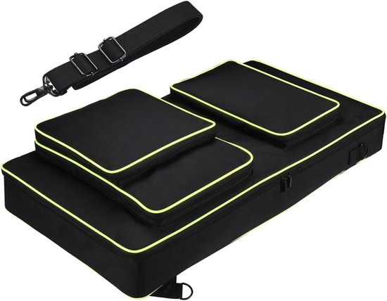Tassen Koffers voor AlphaTheta DDJ-GRV6,voor Pioneer DJ DDJ-FLX10/DDJ-1000SRT/DDJ-1000,Vervangende Draagbare Reistas met Schouderriem,Hoesje voor Hoofdtelefoon,Kabel,Oplader