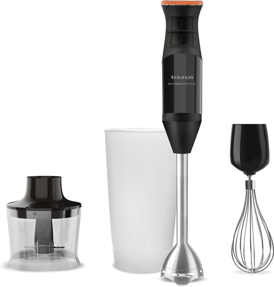 Taurus Bapi 1200 Rocket Plus 0,5 l Staafmixer 1200 W Zwart, Wit van Merkloos