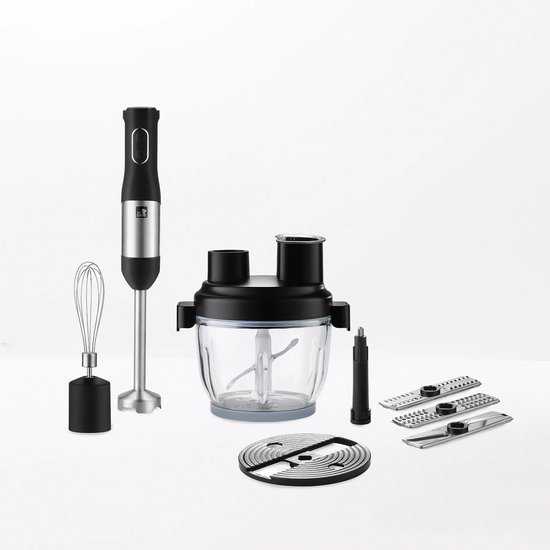 TEAM CUISINE 6-in-1 Multifuctionele Staafmixer - Handblender - Foodprocessor - Hakmolen - Garde - 800Watt van TEAM CUISINE