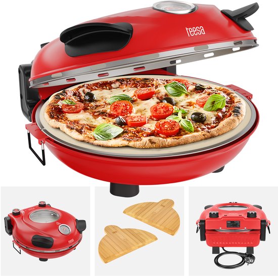 Teesa Supreme+ Serie - Pizzaoven - 1200W - 405°C - Keramische Steen