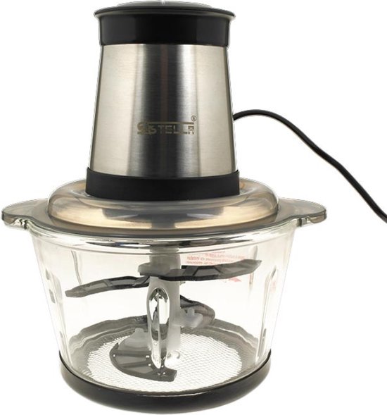 Teesa TSA3025 - Electrische groentesnijder en rasp, zwart van Merkloos