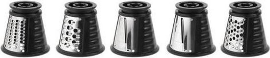 Teesa TSA3026 - Set raspen (5 stuks) voor de TSA3025, zwart van Merkloos