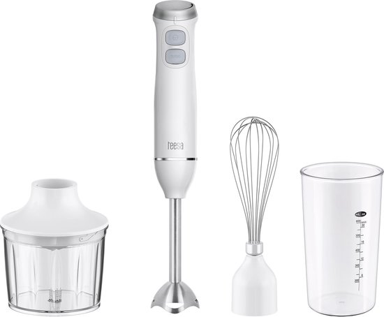 Teesa TSA3511 - Multifunctionele staafmixer, 1.000 Watt, wit van Merkloos