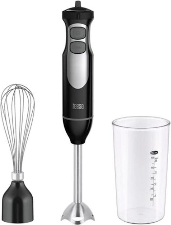 Teesa TSA3521 - Multifunctionele staafmixer, 700 Watt, zwart van Merkloos