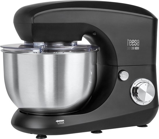 Teesa TSA3545B - Keukenmachine, 1.400 Watt, zwart van Merkloos