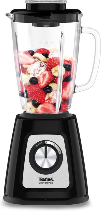 Tefal Blendforce II BL4388 - Blender - Glazen kom - Zwart van Tefal
