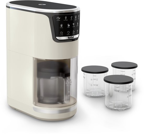 Tefal Dolci IG602A - Ijsmachine - 10 Programma's - 1.6L - Geschikt voor Sorbet en Roomijs van Merkloos