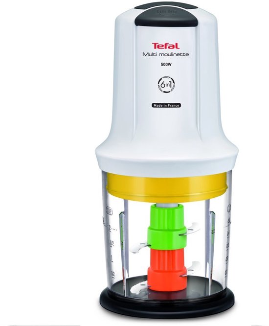 Tefal Multi Moulinette MQ7231 - Hakmolen - 500 ml - 4 Mesjes - Geschikt voor Groenten, Noten en Vlees