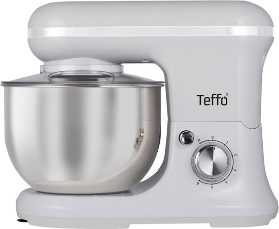 Teffo stand mixer - wit - 5 liter - 6 standen - 1200 watt van Teffo
