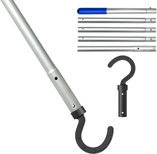 Telescopische Polenhaken voor Robotstofzuigers, Verstelbaar van 35cm tot 185cm, Ideaal voor Poolreiniging en Accessoires van Merkloos