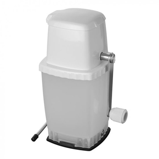 Tellier IJscrusher met Vacuüm voet voor extra stevigheid - RVS messen - Wit - Ice crusher/ ijsvergruizer