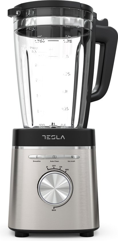 Tesla - BL601BX - Blender - 1,75L Blender voor op aanrecht 1400 W Zwart, Roestvrijstaal van Tesla