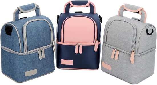 Thermische Borstvoeding Koeltas voor Moeders - Waterdichte Rugzak voor Melkopslag en Kolfaccessoires (Blauw)