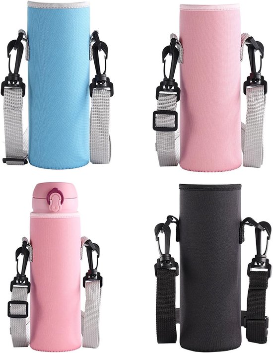 Thermische Flessenhoezen - 3 Stuks Isolerende Waterfles Sleeves met Strap voor Reizen en Buitenshuis Gebruik