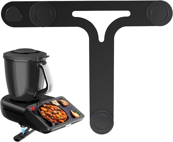 Thermomix TM7 Accessoire - Keukenmachine Plank - Apparaat Verplaatsen - Geïntegreerde Spatelhouder - 29 x 24 cm - Zwart van Merkloos