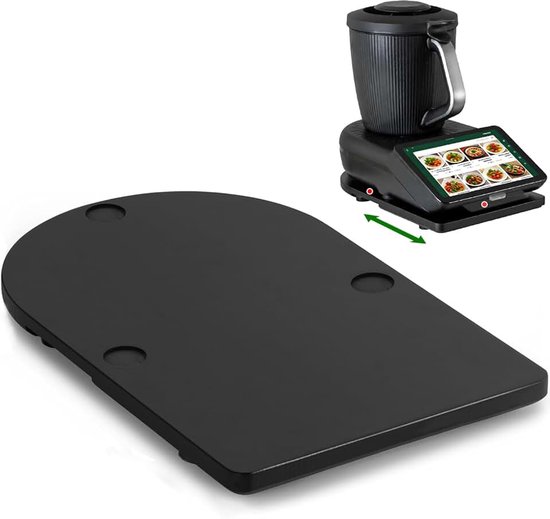 Thermomix tm7 glijplank, met wielen en rubberen voetjes, zachte beweging, robuust en duurzaam, beschermt de weegplaat voor Thermomix tm7 en wordt je keuken efficiënt en netjes.