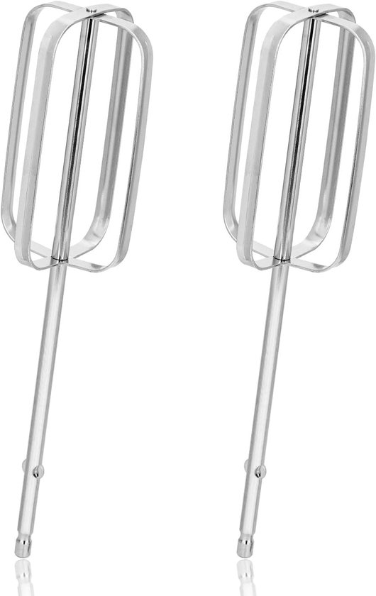 Thijox - 2 Stuks Handmixer Kloppers Opzetstukken Roestvrij Staal Vervangende Kloppers voor Handmixers Keukenaccessoires
