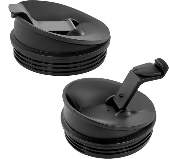 Thijox - 2 Stuks Vervangende Deksels voor Ninja Blender, Binnendiameter 8,5 cm, Sip & Seal Deksels Geschikt voor Nutri Ninja Auto-IQ, Perfect voor Keu