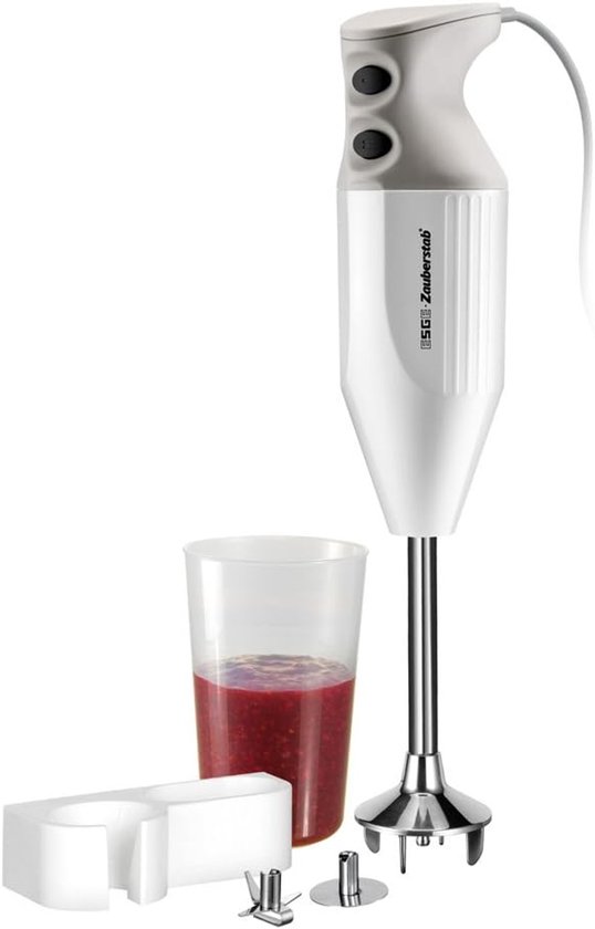 Thijox - Staafmixer met Accessoires, 14.000 Omw/Min, Wit, Ideaal voor Keuken, Pureren, Mixen, Soepen, Sauzen, Smoothies, Duurzaam Design