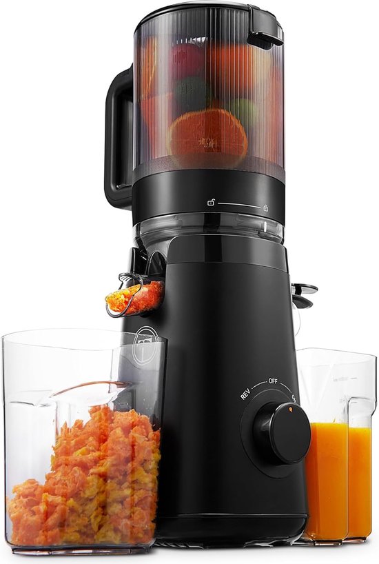 Thijox - TUUMIIST Sapcentrifuge met Extra Groot Vulkaan van 13,5 cm - Krachtige Juicer voor Vers Sap, Keuken, Fruit en Groenten, Makkelijk Schoon te M