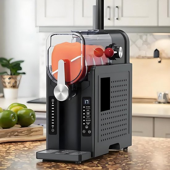 Thuis Slush Maker - IJsmachine Softijs - Bevroren Dranken - 6 Programma's - 1.6 Liter - Zwart