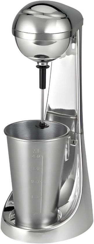 Thuys - Blender Zilver 65W - Melkopschuimer en Blender in Één - 650ml RVS Container - 2 Snelheden - voor Smoothies en Koffie